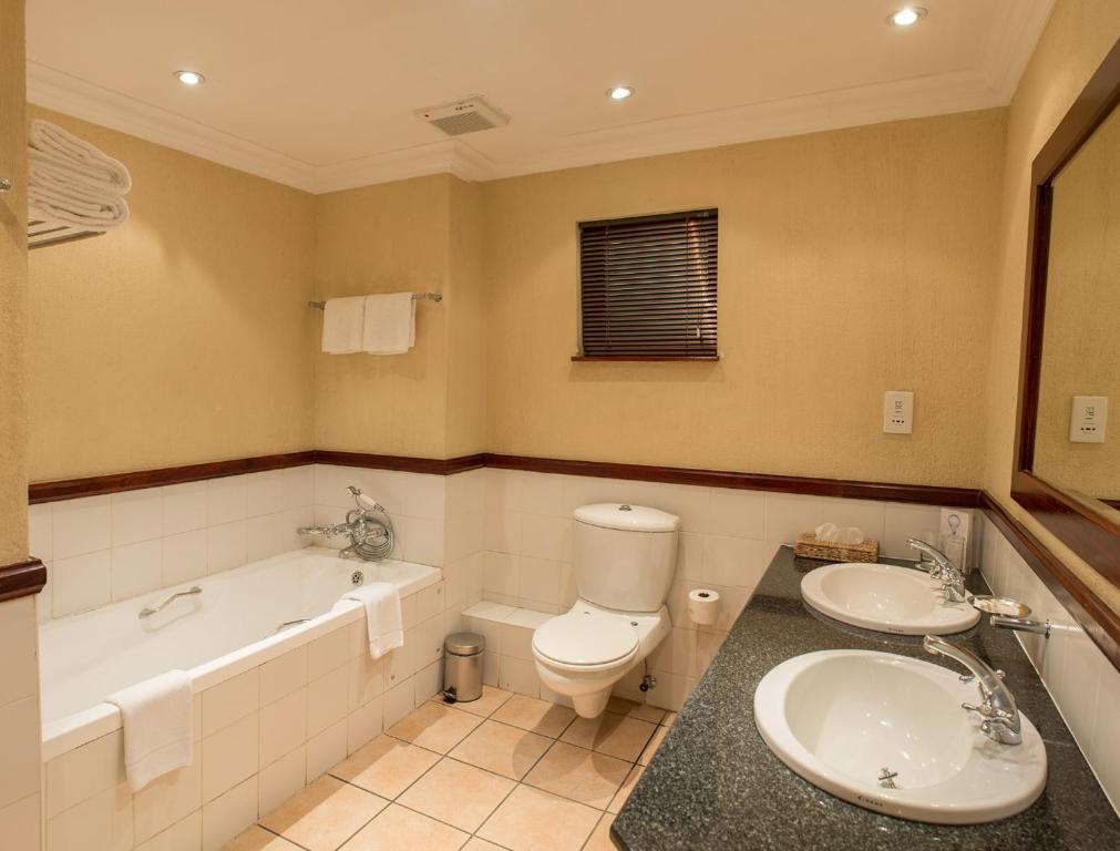 Universal Accessible Room bathroom with accessible fittings at Mondior Gaborone